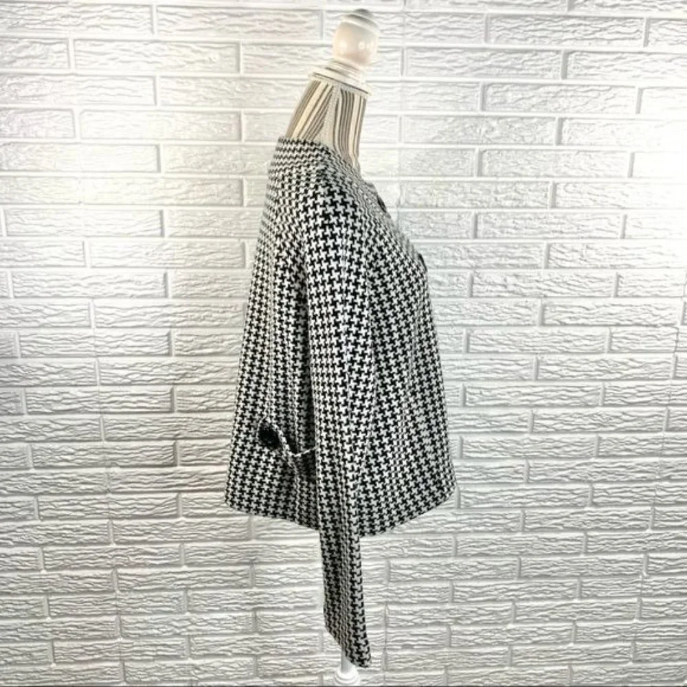 Chadwick’s Black & White Wool Blend Jacket - Picture 4 of 6